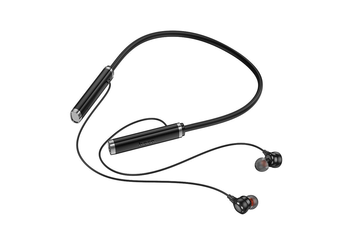 Наушники вакуумные беспроводные HOCO ES72 Benevolent с шейным ободом (черные)