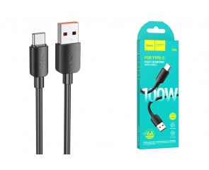 Кабель USB - USB Type-C HOCO X96 6A 100W Fast (черный) 1м 