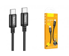 Кабель USB Type-C - USB Type-C HOCO X89 PD60W (черный) 1м