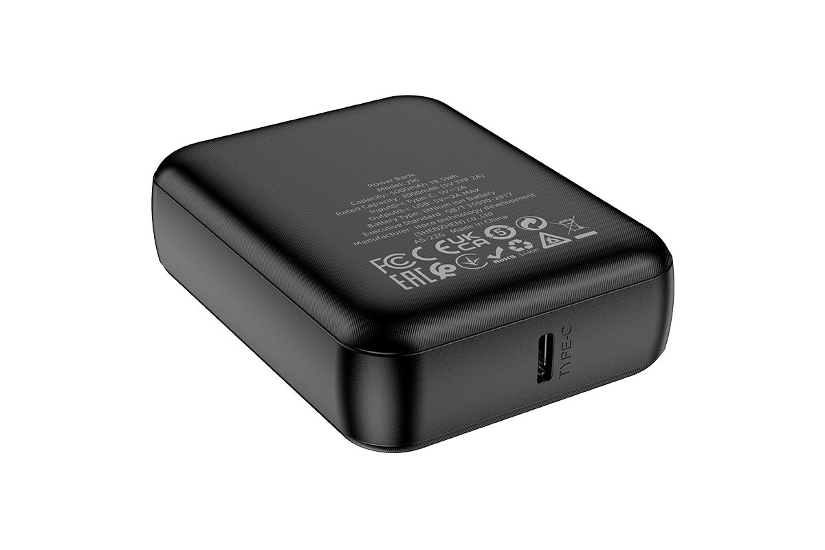 Универсальный дополнительный аккумулятор HOCO J96 power bank (5000 mAh) черный