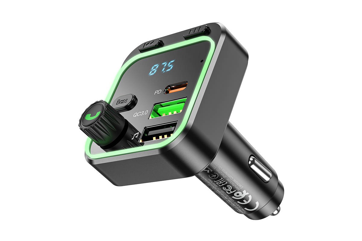 FM-Модулятор BOROFONE BC53 Higway PD20W + QC3.0 car BT FM transmitter