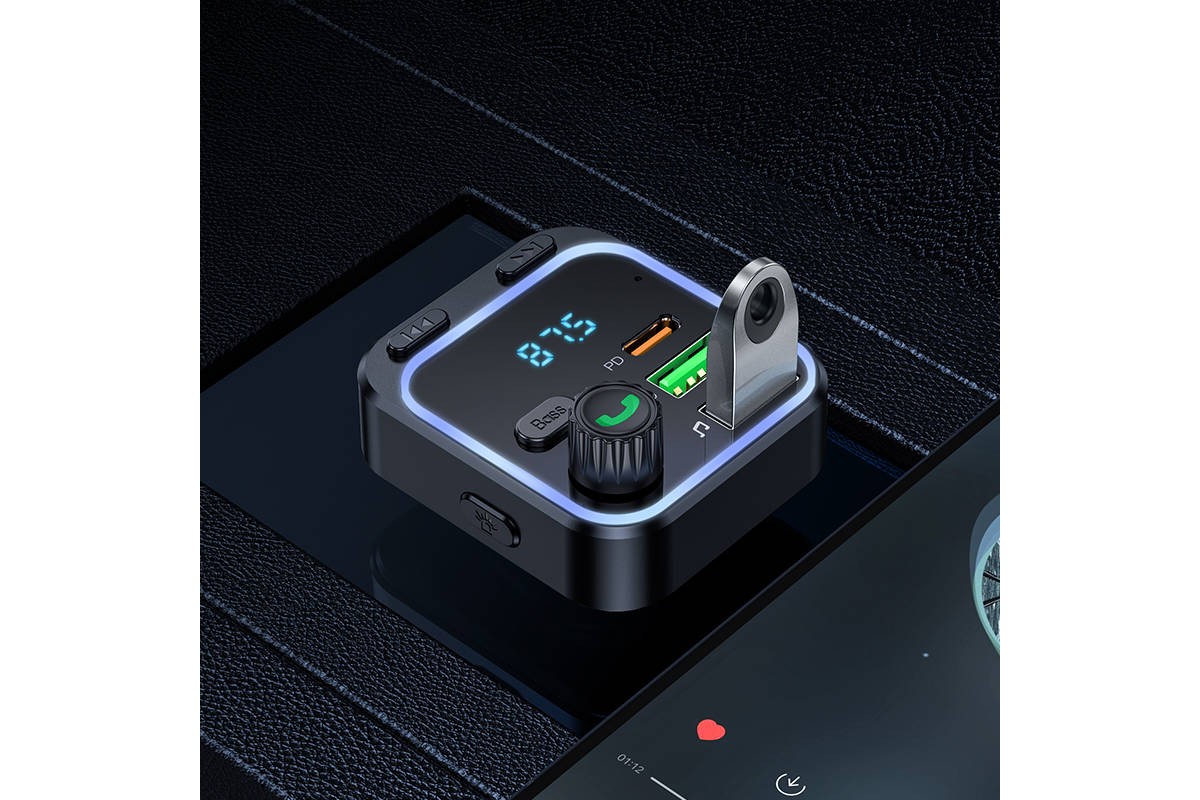 FM-Модулятор BOROFONE BC53 Higway PD20W + QC3.0 car BT FM transmitter