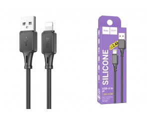 Кабель USB - Lightning HOCO X101, 2,4A (черный) 1м Кабель USB - Lightning HOCO X101, 2,4A (черный) 1м
