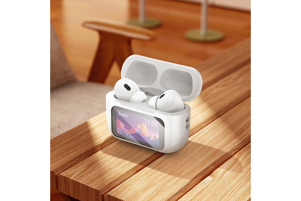 Наушники вакуумные беспроводные HOCO EW72 Soar true wireless ANC Noise Reduction touch screen BT headset (белый)