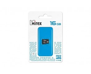 Карта памяти Mirex 16GB MicroSD (Сlass4) без адаптера (поврежденная упаковка)