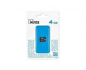Карта памяти Mirex 8GB MicroSD (Class4) без адаптера