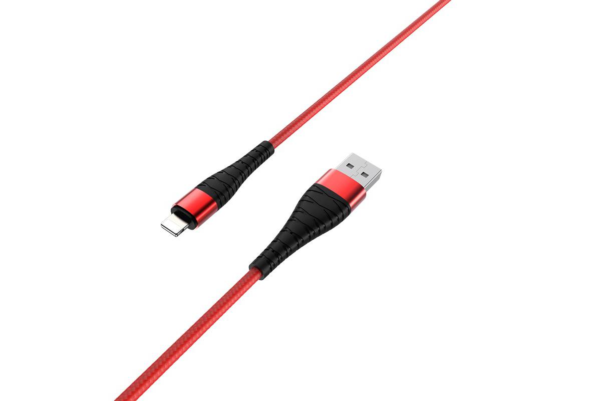 Кабель для iPhone BOROFONE BX32 Munificent charging data cable for Lightning 1м красный