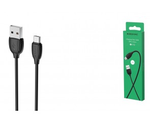 Кабель USB - MicroUSB BOROFONE BX19 2A (черный) 1м Кабель USB - MicroUSB BOROFONE BX19 2A (черный) 1м