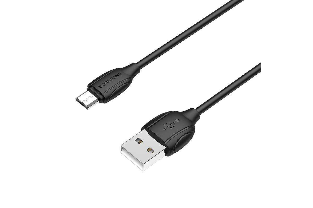 Кабель USB micro USB BOROFONE BX19 Benefit charging data cable (черный) 1 метр Кабель USB micro USB BOROFONE BX19 Benefit charging data cable (черный) 1 метр