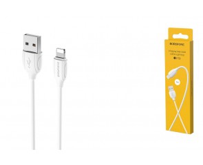 Кабель USB - Lightning BOROFONE BX19, 2,4A (белый) 1м