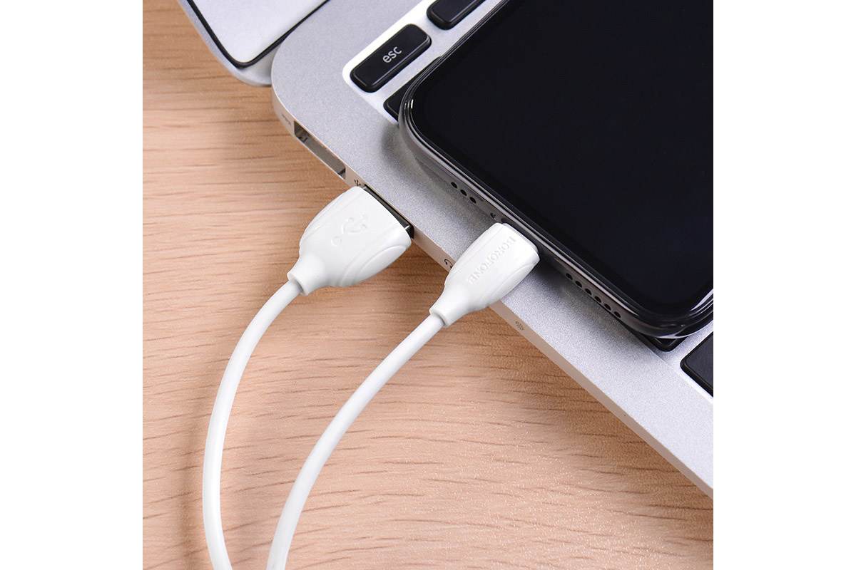 Кабель для iPhone BOROFONE BX19 Benefit charging data cable for Lightning 1м белый