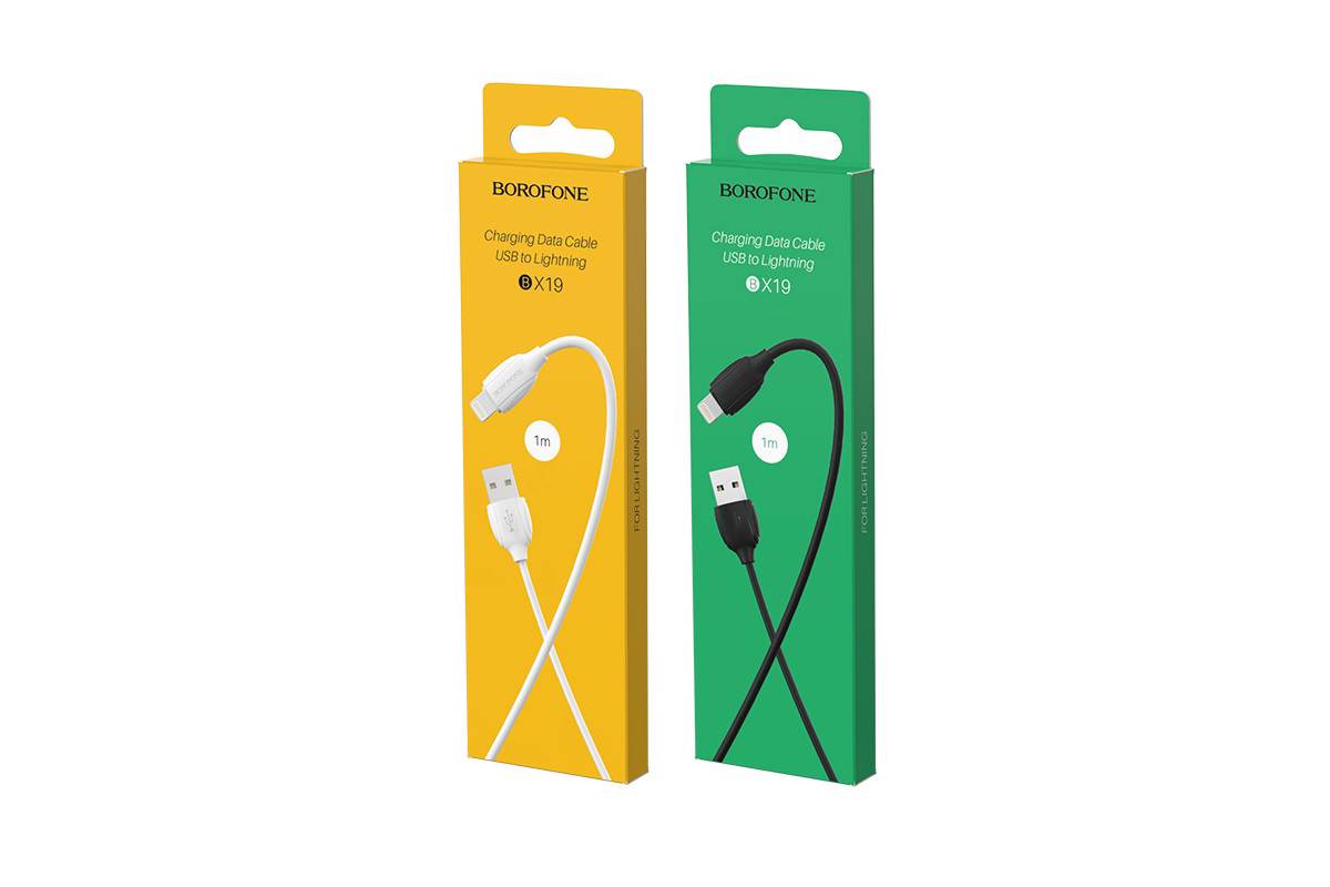Кабель для iPhone BOROFONE BX19 Benefit charging data cable for Lightning 1м белый