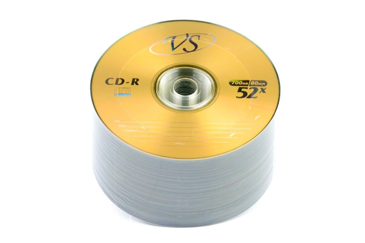 CD-R VS 80 52x Bulk 50 (упаковка 50 шт)