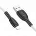 Кабель USB - Lightning BOROFONE BX86 2,4A (белый) 1м (силиконовый)