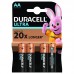 Батарейка алкалиновая Duracell LR6 AA/4BL (MN1500) (цена за блистер 4 шт)
