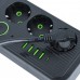 Сетевой фильтр Amper 4,0м, 3 розетки, 3*0,75мм, 10А, 2500 Вт, 4usb, 1Type-C, черный. JH-1074U-4B Сетевой фильтр Amper 4,0м, 3 розетки, 3*0,75мм, 10А, 2500 Вт, 4usb, 1Type-C, черный. JH-1074U-4B