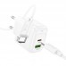 Сетевое зарядное устройство USB + USB-C + кабель Type-C HOCO CS54A Surplus PD20W+QC3.0 (белый)
