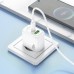 Сетевое зарядное устройство USB + USB-C + кабель Type-C HOCO CS54A Surplus PD20W+QC3.0 (белый)