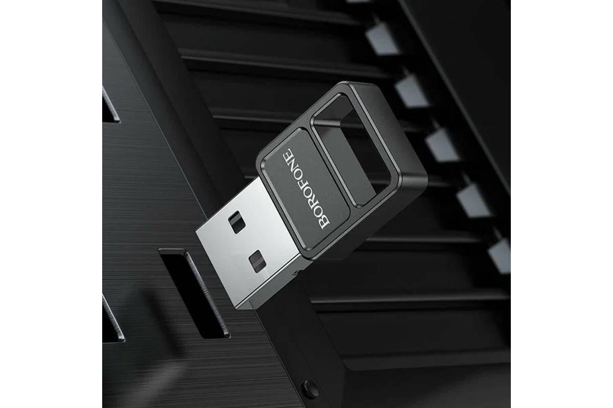 Адаптер BOROFONE DH8 USB BT (черный)