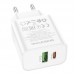 Сетевое зарядное устройство USB-C BOROFONE BA88A PD20W QC3.0 (белый) Сетевое зарядное устройство USB-C BOROFONE BA88A PD20W QC3.0 (белый)