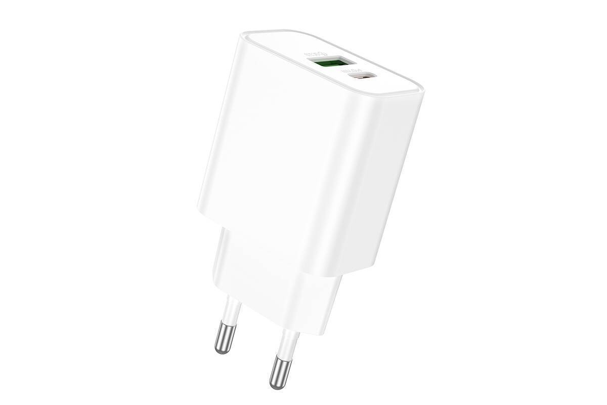 Сетевое зарядное устройство USB-C BOROFONE BA88A PD20W QC3.0 (белый) Сетевое зарядное устройство USB-C BOROFONE BA88A PD20W QC3.0 (белый)