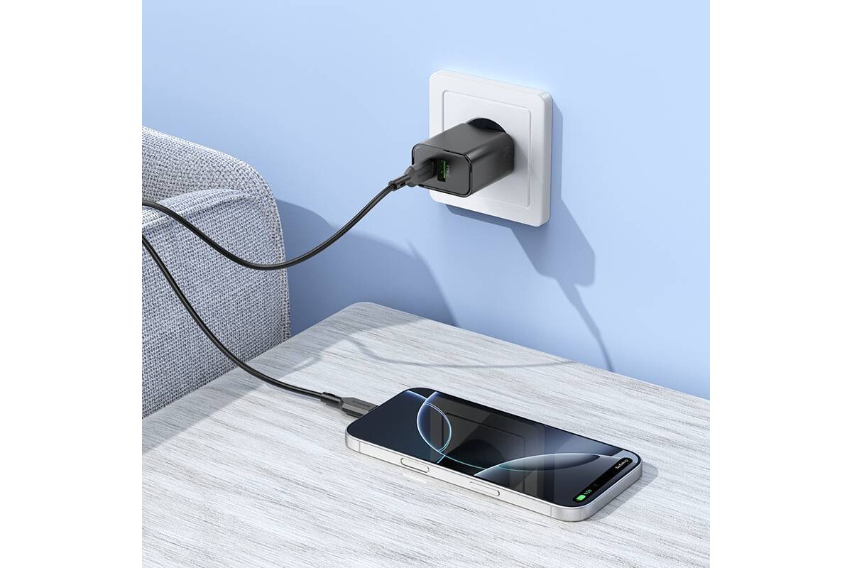 Сетевое зарядное устройство USB-C BOROFONE BA88A PD20W QC3.0 (белый) Сетевое зарядное устройство USB-C BOROFONE BA88A PD20W QC3.0 (белый)