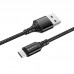 Кабель USB micro BOROFONE BX54 Ultra bright (черный) 1 метр