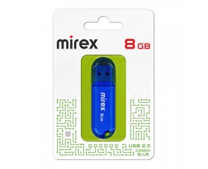 Флешка USB 2.0 Mirex CANDY BLUE 8GB (ecopack)