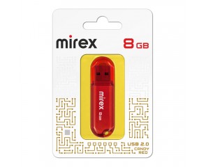 Флешка USB 2.0 Mirex CANDY RED 8GB (ecopack) Флешка USB 2.0 Mirex CANDY RED 8GB (ecopack)