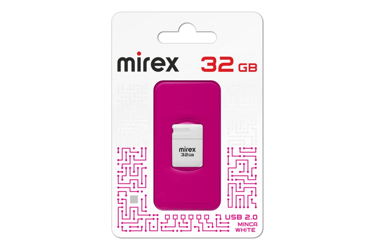 Флешка USB 3.0 Mirex MINCA WHITE 32GB (ecopack)