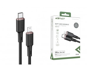 Кабель USB Type-C - Lightning ACEFAST C2-01, (черный) 1,2м 