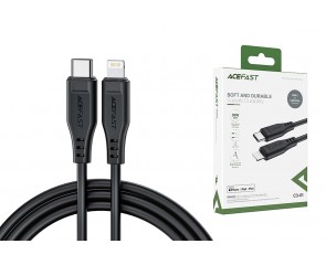 Кабель USB Type-C - Lightning ACEFAST C3-01, (черный) 1,2м 