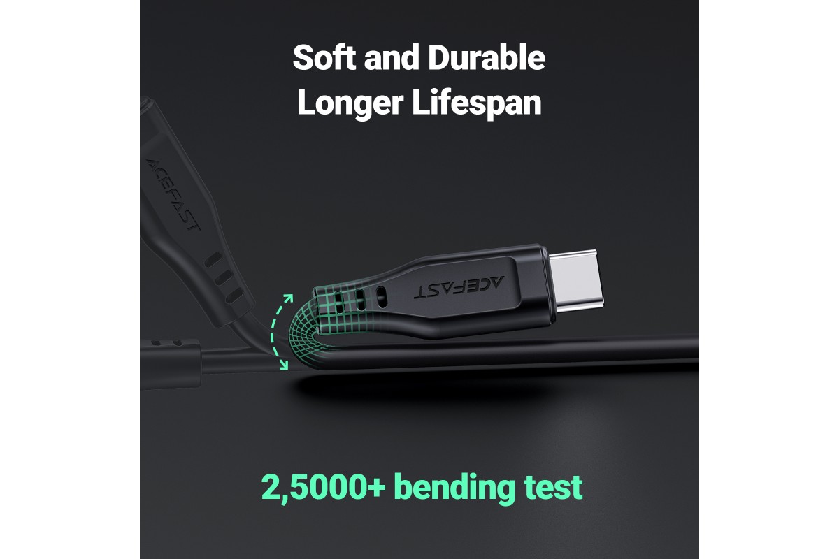 Кабель USB Type-C - Lightning ACEFAST C3-01, черный 1,2м