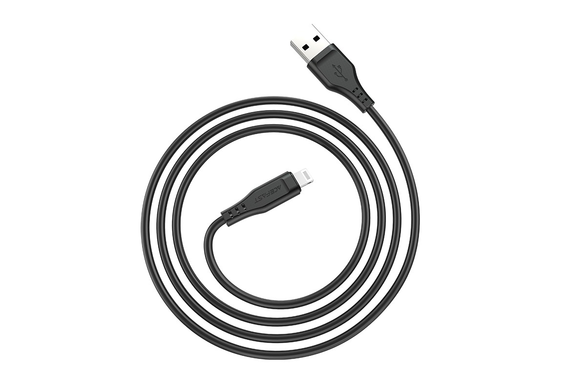 Кабель USB - Lightning ACEFAST C3-01 черный 1,2м