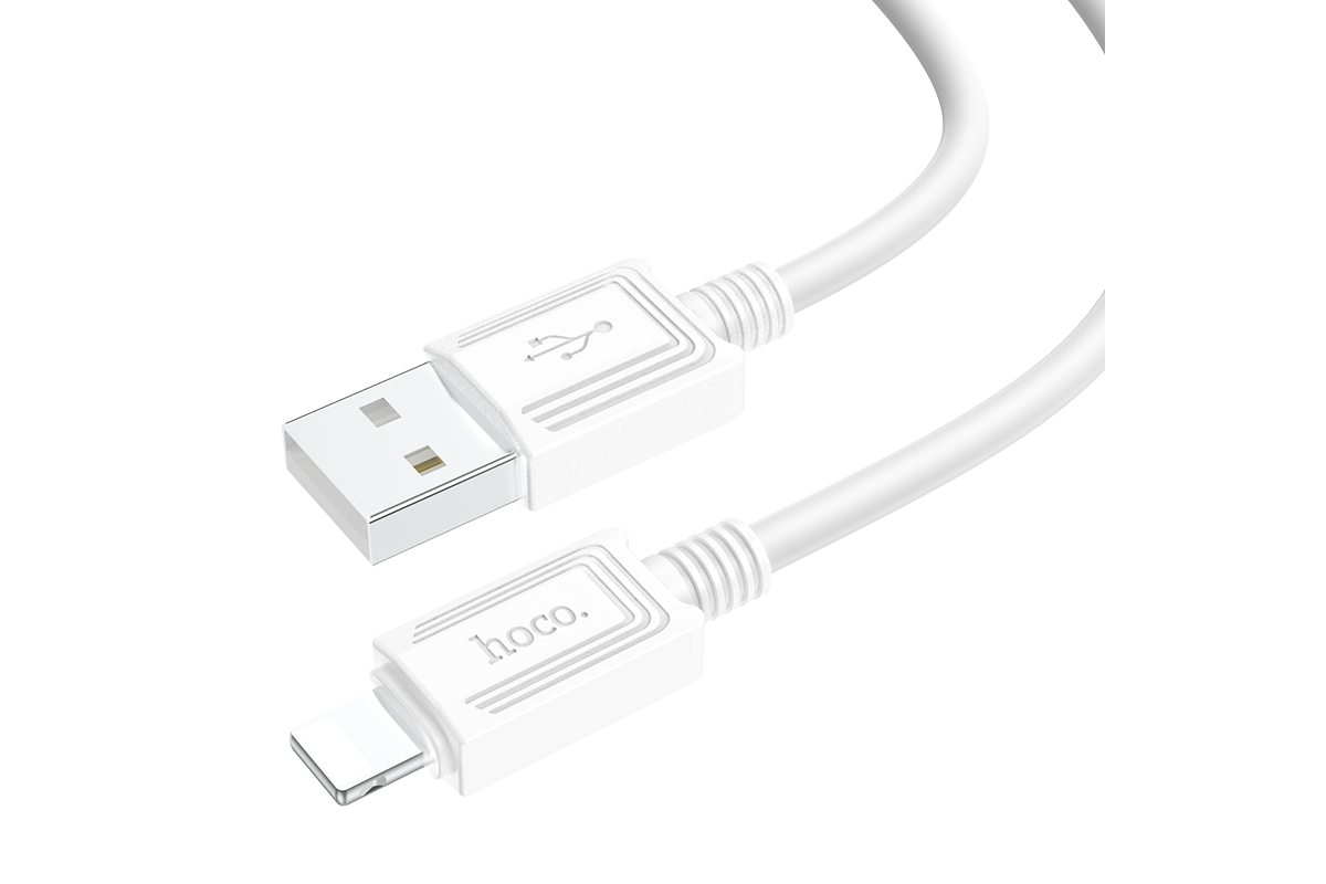 Кабель USB - Lightning HOCO X73, 2,4A белый 1м