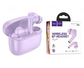 Наушники вакуумные беспроводные HOCO EQ2 Thought true wireless BT headset (фиолетовый)