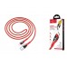 Кабель для iPhone HOCO U89 Saffeness charging cable for Lightning красный