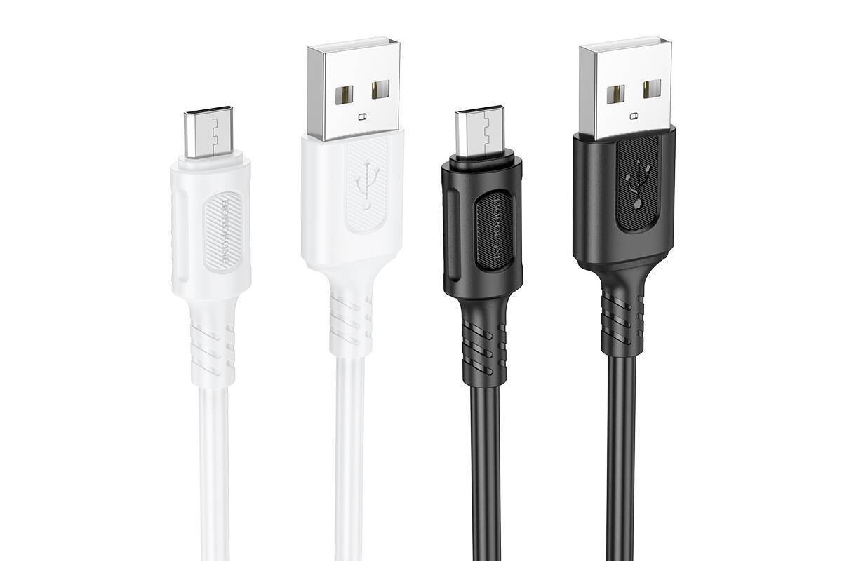 Кабель USB - MicroUSB BOROFONE BX111 2,4A (белый) 1м