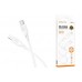 Кабель USB Type-C - Lightning BOROFONE BX113 Lenny PD (белый) 1м силиконовый