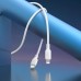 Кабель USB Type-C - Lightning BOROFONE BX113 Lenny PD (белый) 1м силиконовый