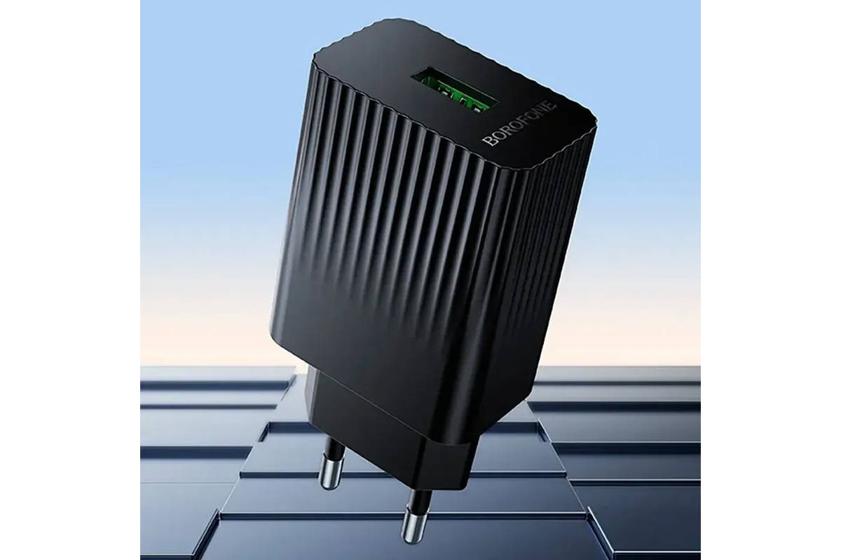 Сетевое зарядное устройство USB BOROFONE BAS72A Source QC3.0  (EU) белый