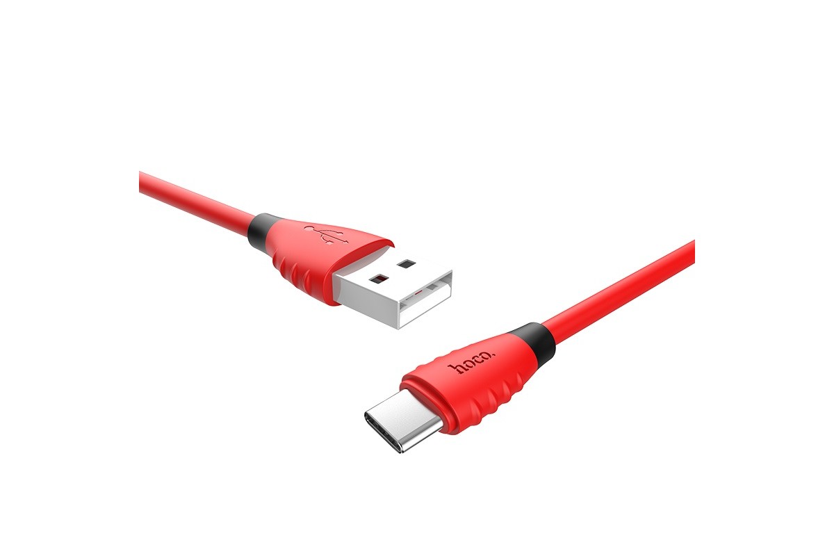 Кабель USB HOCO X27 Excellent charge charging data cable for Type-C (красный) 1 метр