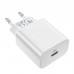 Сетевое зарядное устройство Type-C 20W Speed charger PD HOCO C76А белый (для iPhone 11-12 серий)