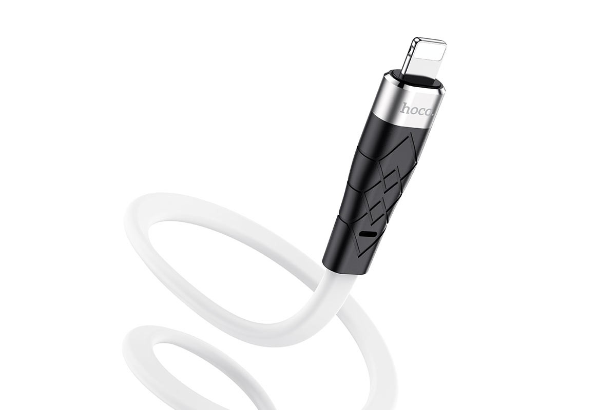 Кабель для iPhone HOCO X53 Angel silicone charging data cable for Lightning 1м белый