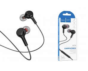 Наушники вакуумные проводные HOCO M78 EL Placer universal earphones (черный)
