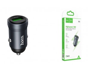Автомобильное зарядное устройство АЗУ USB HOCO Z62 Energy QC3.0 (металлик)