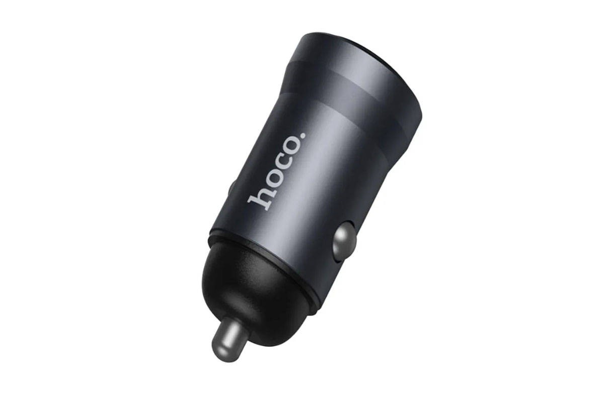 Автомобильное зарядное устройство АЗУ USB HOCO Z62 Energy QC3.0 (металлик)