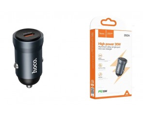Автомобильное зарядное устройство АЗУ USB HOCO Z62A Energy PD30W (металлик)