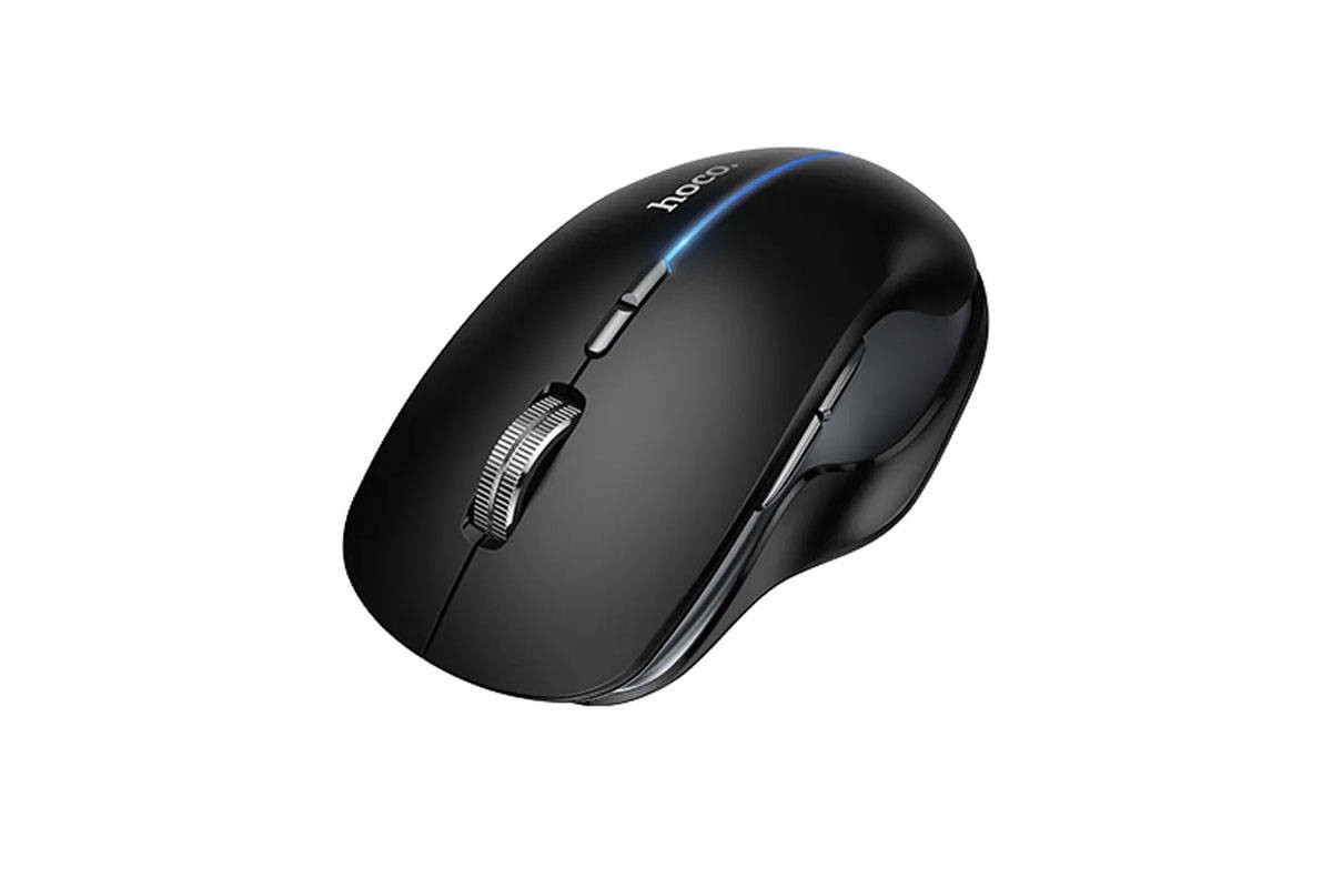 Мышь беспроводная HOCO GM40 Dixon RGB dual-mode (черная ночь) Мышь беспроводная HOCO GM40 Dixon RGB dual-mode (черная ночь)
