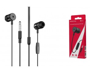 Наушники вакуумные проводные BOROFONE BM31 Mysterious universal earphones (черный)